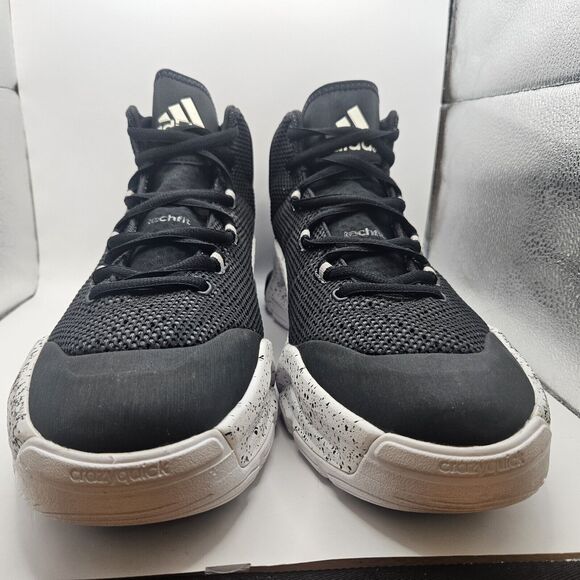 Adidas CrazyQuick Black And White Basketball Shoe 18‎ US Mens \